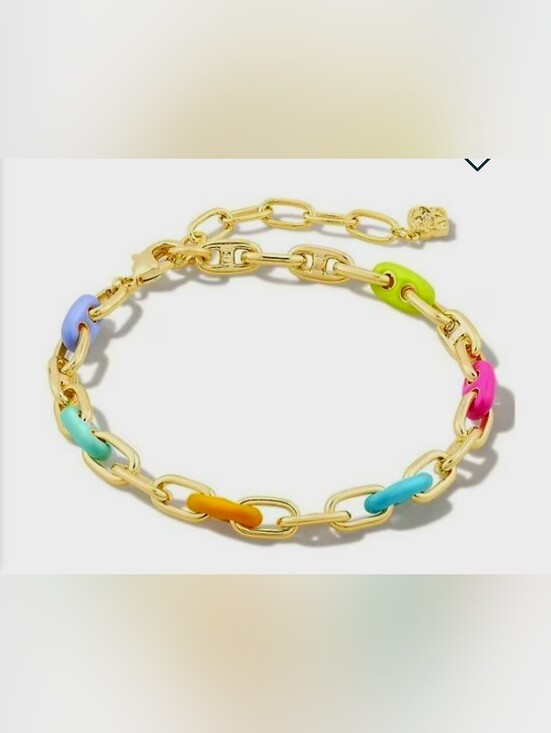 Kendra Scott Jewelry - NWOT Bailey Chain Bracelet in Rainbow Multi Mix